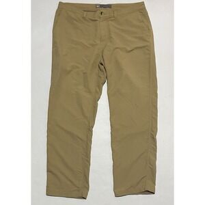 REI Hiking Pants Size 38 X 31 Nylon Yellow Mustard Outdoor Travel Lightweight